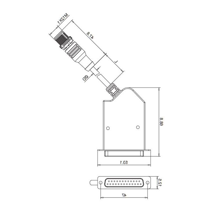 IO-Link Hub, valve island adapter, 00BN11